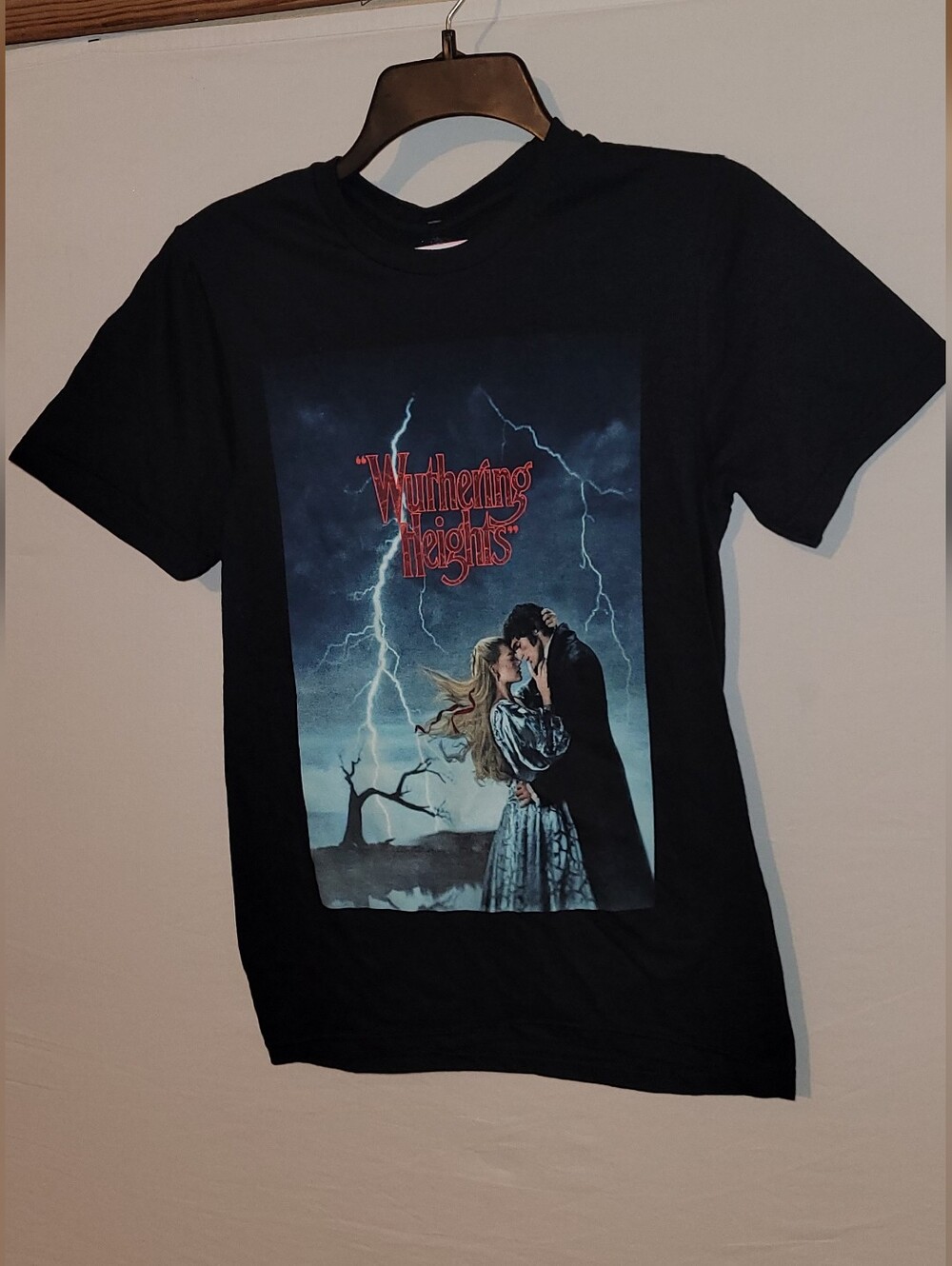 Hybrid Apparel Black Wuthering Heights Graphic Tee, XS